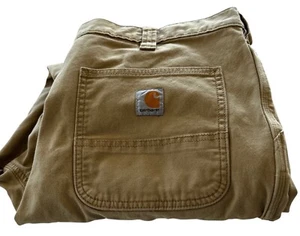 Carhartt Pants Mens 40x30 Brown Relaxed Fit Stretch Rugged Flex Rigby Dungare - Picture 1 of 12