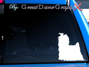 Yorkshire Terrier -Vinyl Decal Sticker -Color Choice -HIGH QUALITY - Picture 1 of 2
