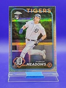Parker Meadows 2024 Topps Chrome Prism Refractor RC SP π₯ Tigers - Picture 1 of 2