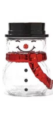 Candelabro de mecha única muñeco de nieve facetado en caja original baño y cuerpo funciona Foto 1 de 4