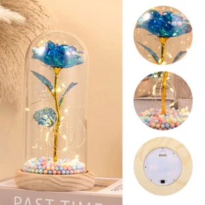 Galaxy Artificial Rose Flowers Enchanted Rose LED Light Mother's Day Gift AU - Picture 1 of 2