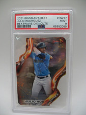 JULIO RODRIGUEZ 2021 Bowman's Best Heatwave Die Cuts #27 PSA MINT 9 Mariners