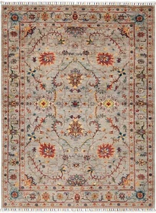 Ziegler Premium Handgeknüpfter 206 x 154 cm Orientteppich, Fein, Carpet, Rug, Grau - Bild 1 von 14