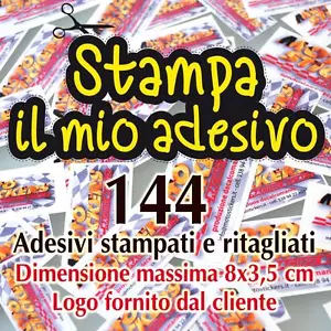 144 Adhesivos La Su Logo - Impresas, Rifilati, Laminado - Dim. Max 8x3, 5cm - Imagen 1 de 1