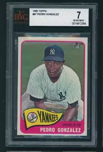 1965 Topps Pedro Gonzalez #97 BVG 7 NM NEW YORK YANKEES - Picture 1 of 2