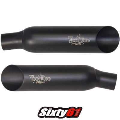 Escape Voodoo Hayabusa 2008-2016 2017 2018 2019 2020 Suzuki Slip On doble negro Foto 1 de 3
