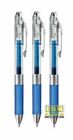 3 x Pentel EnerGel iNFREE Retractable Gel Pen 0.7 Tip BLUE Ink BL77TLE-C