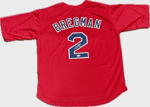 Alex Bregman Signed Autographed Custom Red/Blue Jersey JSA Authenticated - Picture 1 of 3