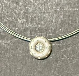 Nordstrom Treasure SILVER Round with CZ in center w/ Tiny Ones Too VERY *CLASSY - Picture 1 of 3