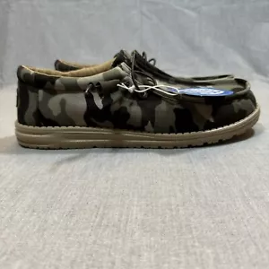 Hey Dude Shoes Men's Size 12 Wally Camo Comfort Slip On Patriotic Military Army - Imagen 1 de 8