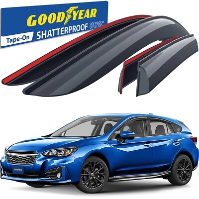 Parasoles de lluvia protectores de lluvia para Subaru Impreza Hatchback 2017-2023 Foto 1 de 4