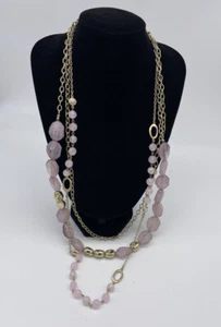 Collar multicapa CHICOS en tono rosa y dorado - Imagen 1 de 3