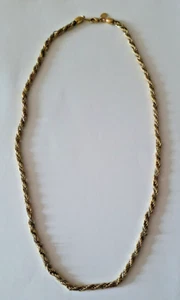 Oroton Silver & Gold Twisted Rope Necklace (62cm) - Picture 1 of 4
