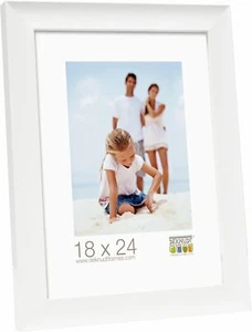 Deknudt Rahmen S43WK1-9,0X13,0 Bilderrahmen glänzend weiß 29,2 x 23,2 x 1,6 cm - Bild 1 von 3