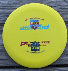 Disco de golf Discmania P2 Pro Putter D-Line Flex 2 discos NUEVO 173 g amarillo - Imagen 1 de 2