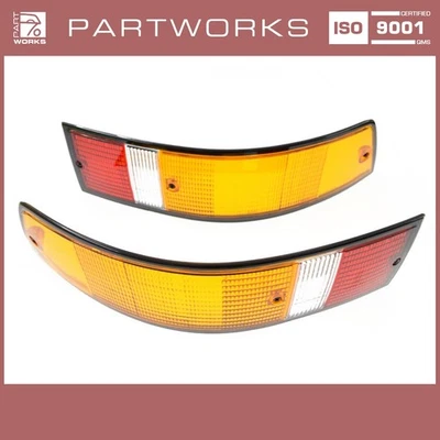 Lentes de luz trasera para PORSCHE 911 F/G '73-'89 UE BORDE NEGRO L+R Foto 1 de 4