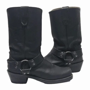 Botas de motociclista Durango RD510 para hombre 6,5 M arnés de cuero negro - Imagen 1 de 12