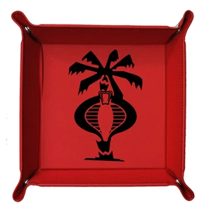 Bandeja de dados a presión plegable personalizada - logotipo personalizado Cobra Afrika Korp SDT_RED_012 - Imagen 1 de 2