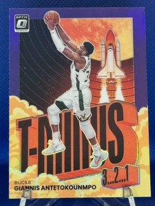 Giannis Antetokounmpo 2021-22 Donruss Optic T-Minus 3 2 1 púrpura #3 dólares - Imagen 1 de 2