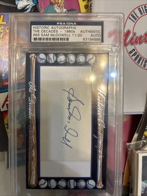 Sam McDowell Signed The Decades PSA /DNA Certified Autograph Rare Auto 11/20 - Image 1 of 3