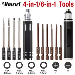 RC Sechskant Schraubendreher Set 4-in-1 / 6-in-1 Magnet Sechskant Inbus Schraubendreher RC Reparatur Werkzeuge - Bild 1 von 25