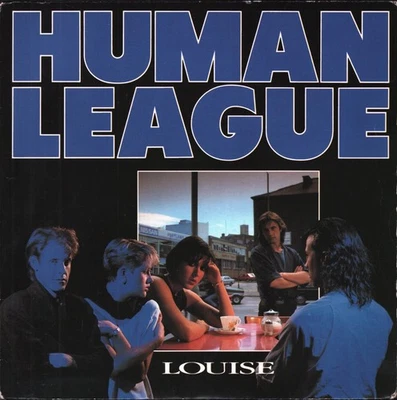 Human League Louise 7" vinyl UK Virgin 1984 writing on both labels - card pic - Image 1 of 4