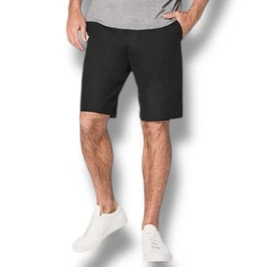 Lululemon Commission Relaxed Shorts 11" Inseam Black Performance Stretch Men 34 - Picture 1 of 13