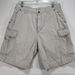 Columbia Cargo Shorts Herren Größe 32 beige 9" Schrittlänge Wandern Outdoor Freizeit - Bild 1 von 11