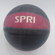 SPRI Rubber Inflatable Medicine Ball 8lbs 3.6 kg Training Weight Red & Black