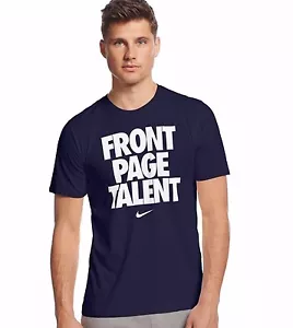 Nike Mens - Front Page Talent T-Shirt Navy / White Size XL - Picture 1 of 1