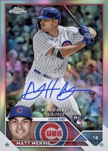 2023 Topps Chrome Update RC Rookie Auto Signature MATT MERVIS Digital - Picture 1 of 1