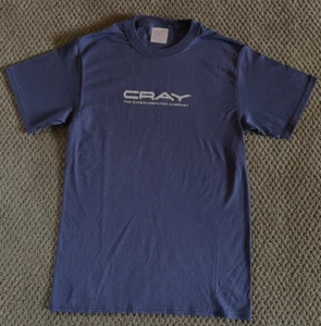Cray Super Computer Navy T-Shirt - SMALL - Photo 1/2
