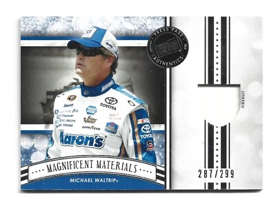 2012 Press Pass Fanfare Magnificent Materials MM-MW /299 Michael Waltrip NASCAR - Image 1 of 2