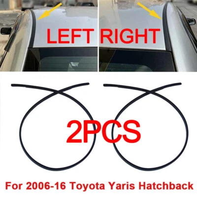 2PCS High Quality Roof Trim Molding Kit Fit For 2006-2016 Toyota Yaris Hatchback - image 1 of 4