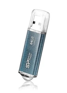 Silicon Power 64GB Marvel M01 USB3.0 Flash Drive Icy SP064GBUF3M01V1B - Blue - Picture 1 of 2