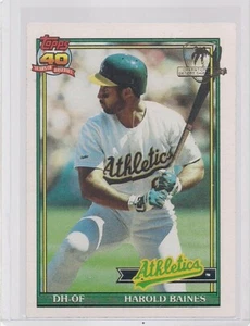 1991 TOPPS DESERT SHIELD HAROLD BAINES A'S # 166 - Picture 1 of 2