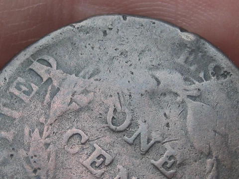 1808 Classic Head Large Cent Penny- S-277, Retained Die Break Cover