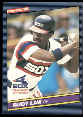 1986 Donruss #632 Rudy Law - Image 1 of 2