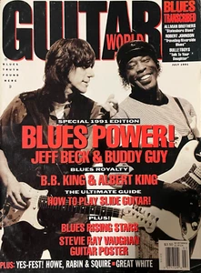 Guitar World Magazine July 1991 Jeff Beck Buddy Guy B.B. King Stevie Ray Vaughan - Imagen 1 de 1