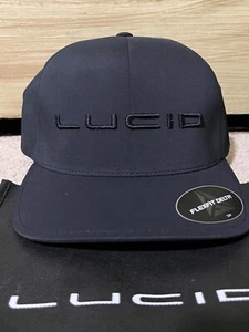 NEU LUCID Air Motors Flexfit Mütze Größe S/M Small Medium SCHWARZ Logo nicht verstellbar Kappe - Bild 1 von 4