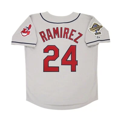 Camiseta Manny Ramírez 1995 Cleveland Indians Serie Mundial Gris Carretera Para Hombre (S-3XL) Foto 1 de 4