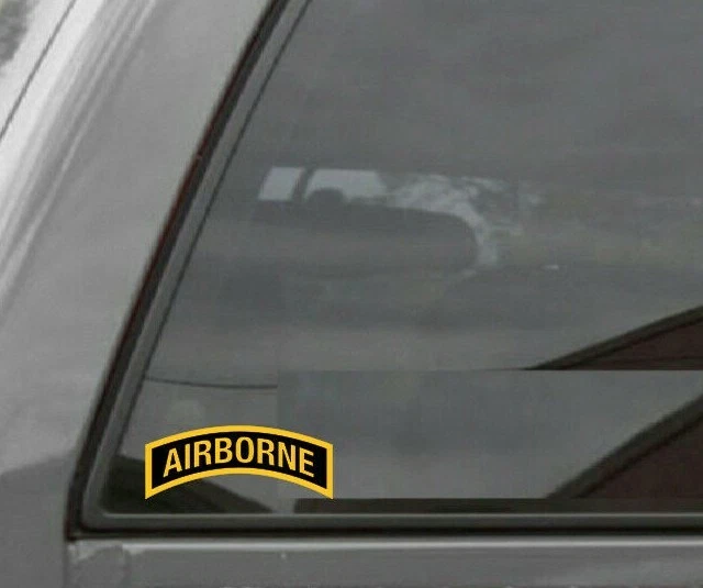 ORACAL AIRBORNE Tab Vinyl Window Decal/Sticker United States Army
