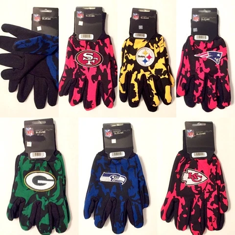 Licensed Team Color Camouflage Camo Utility Work Grip Gloves Cover