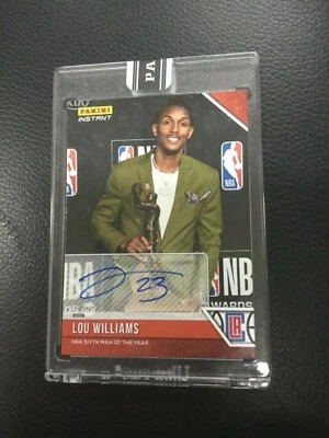 2018-19 Panini Instant Lou Williams Sexto Hombre del Año Trofeo 1/5 Autógrafo Foto 1 de 2