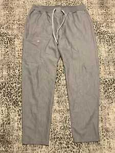 Fabletics Scrub Pants Men XL Heather Gray Intake MotionTech Wrinkle Resist - Picture 1 of 19