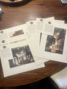 Seven Vintage Illinois Central Railroad New Orleans Lithograph Prints/Signed - Picture 1 of 6