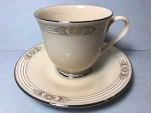 Lenox Silver Springs Footed Cup & Saucer Set(s) - Picture 1 of 2