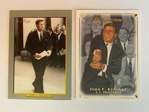 John F. Kennedy 2 Karten Lot 2005 Topps Turkey Red #288/2007 UD Masterpieces #47 - Bild 1 von 2