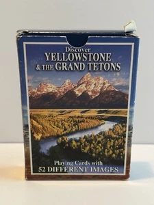 Vintage Playing cards Discover Yellowstone And The Grand Tetons 52 Unique Images - Picture 1 of 6