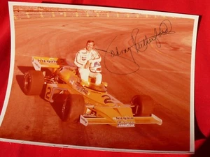 Vintage 1977 Autographed 8 x 10 Photograph JOHNNY RUTHERFORD w NASCAR Car No. 2 - Picture 1 of 7